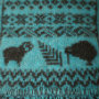 NZ icon Scarf teal-blk